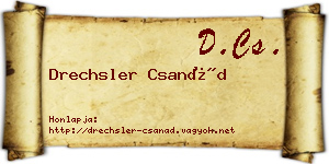 Drechsler Csanád névjegykártya